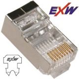 EXW RJ45 8/8 CAT5e STP fali/patch(1634) csatlakozó (1033)