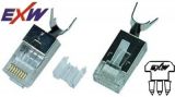 EXW RJ45 8/8 CAT6A STP fali/patch(10539) csatlakozó (1034)