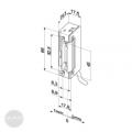 Effeff 118W-A71 elektromos zárfogadó (26037)-a