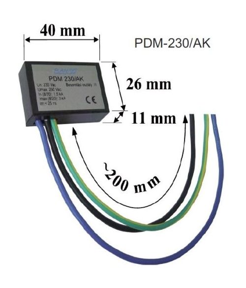 PDM 230/AK túlfeszültség védelem (3663)