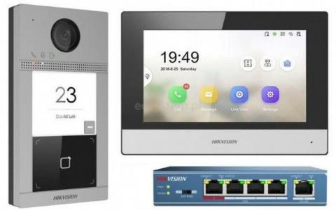 Hikvision DS-KIS604-S(D) kaputelefon szett ( 43548)