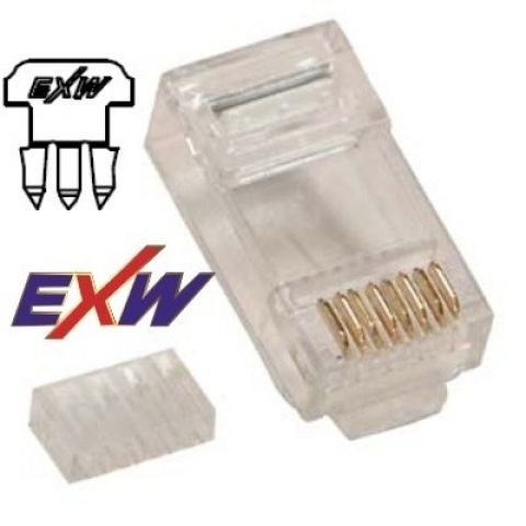 EXW RJ45 8/8 CAT6 fali/patch(15012) csatlakozó (5094)