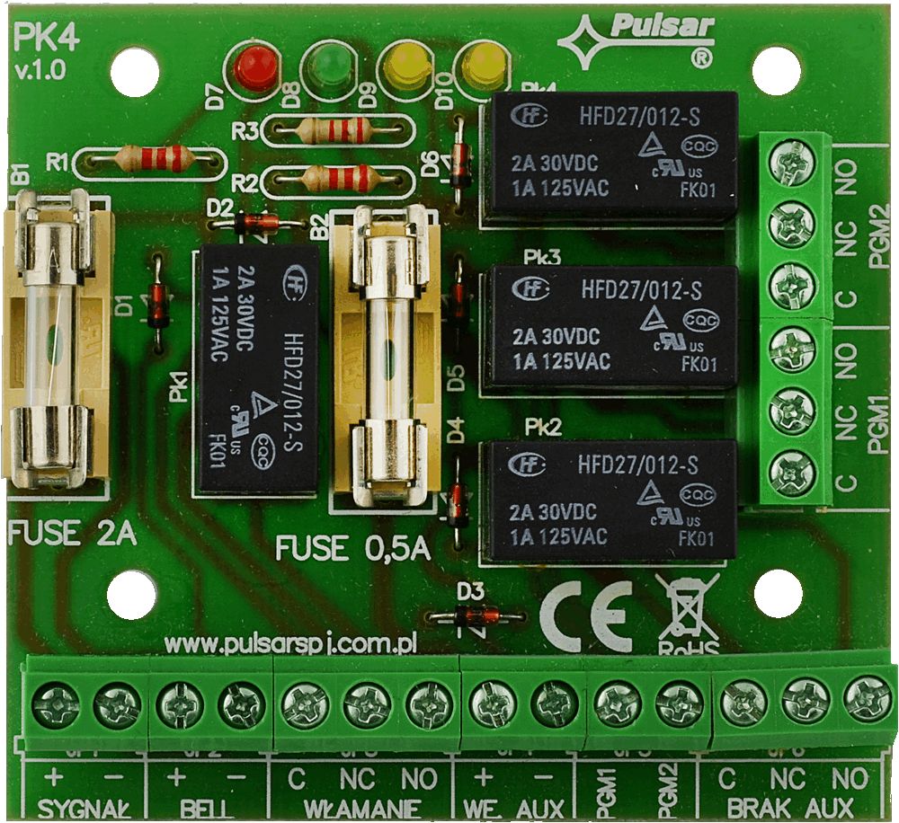 Pulsar AWZ515 relé modul (7858)